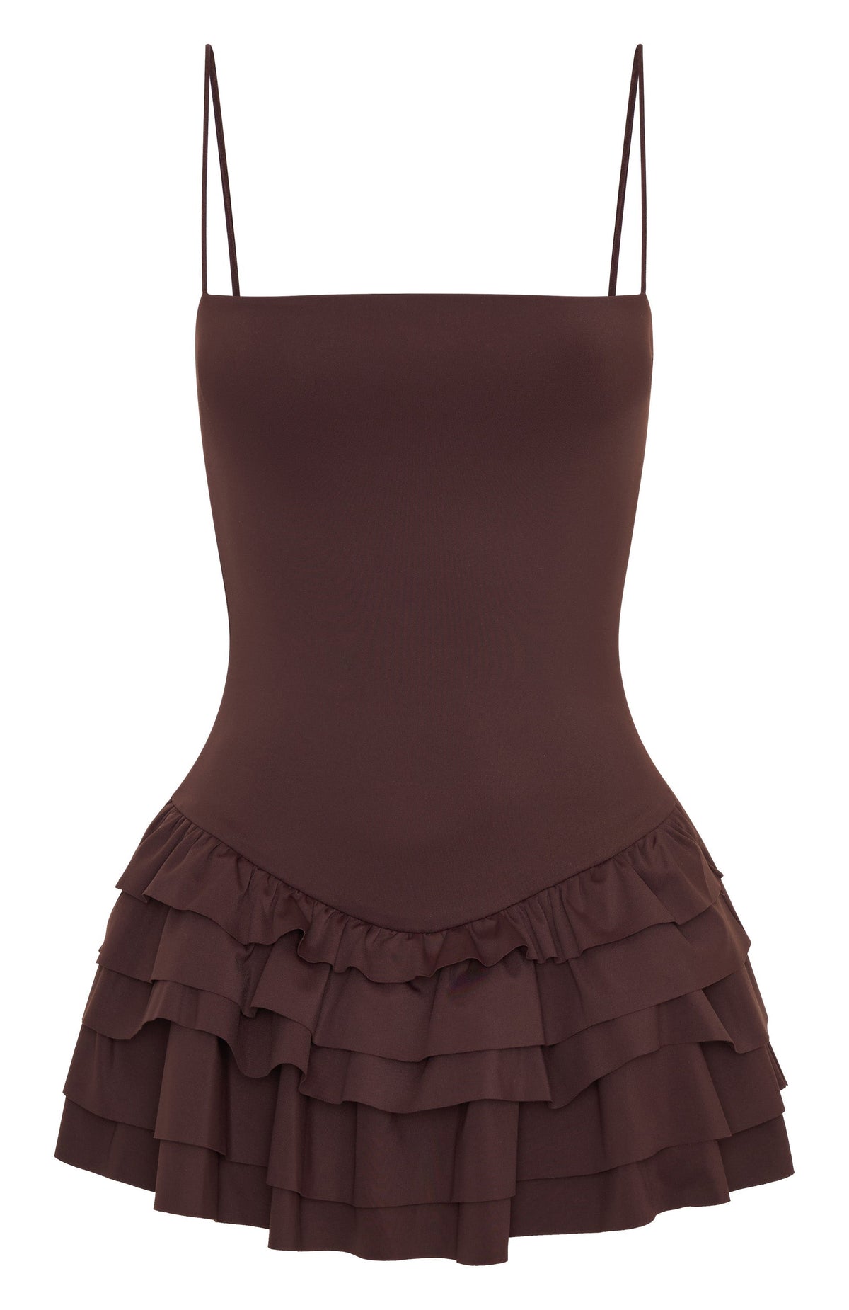 White Fox Photo ID Playsuit Chocolate