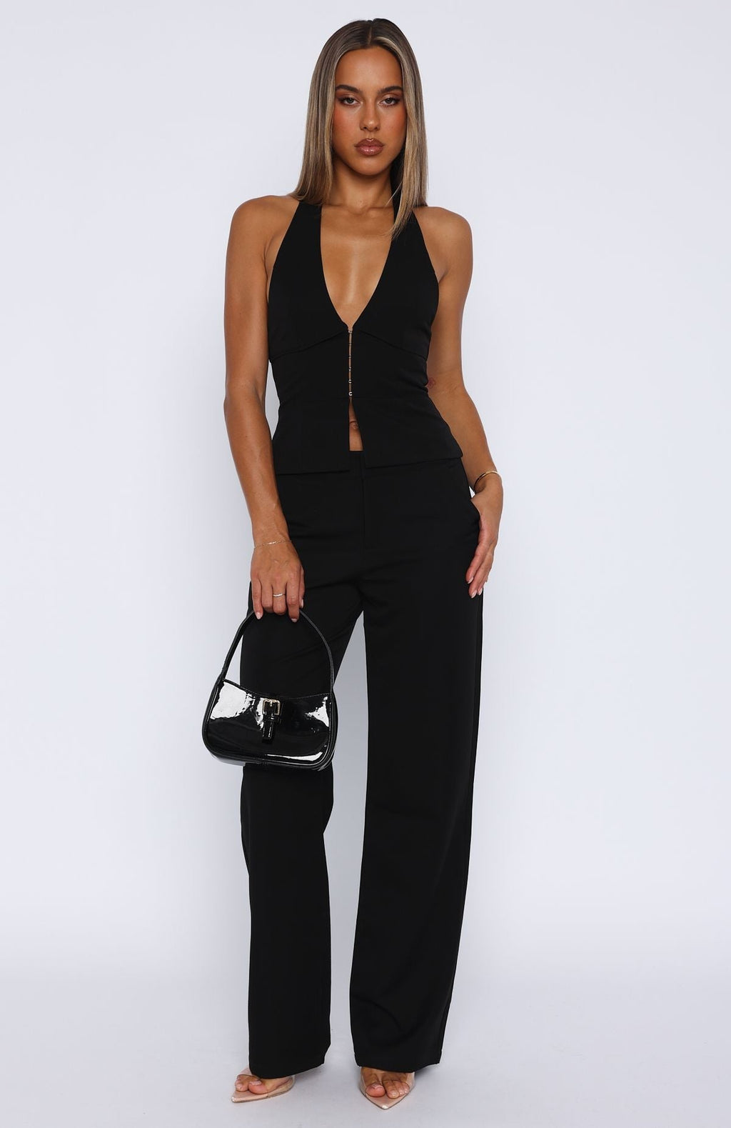 White Fox Only Acting Pants Black