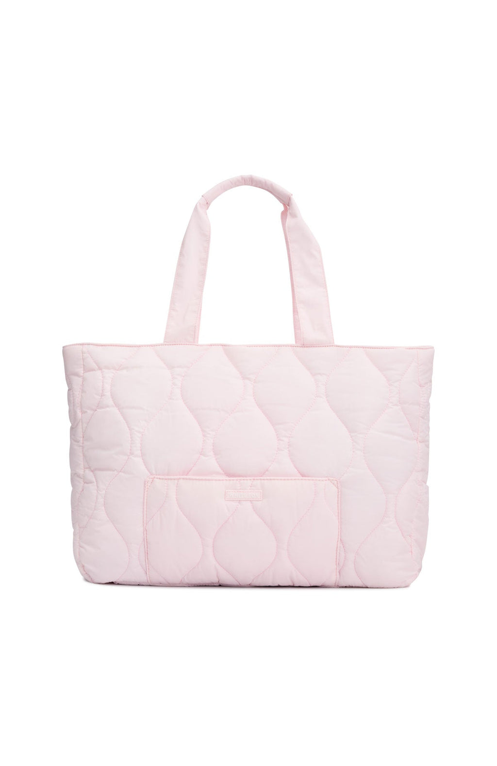 White Fox Always Moving Quilted Tote Bag Ballet Pink