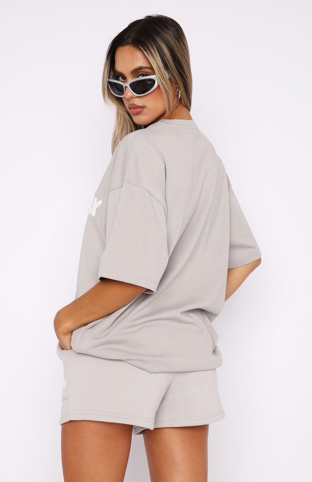 White Fox Offstage Lounge Shorts Moon