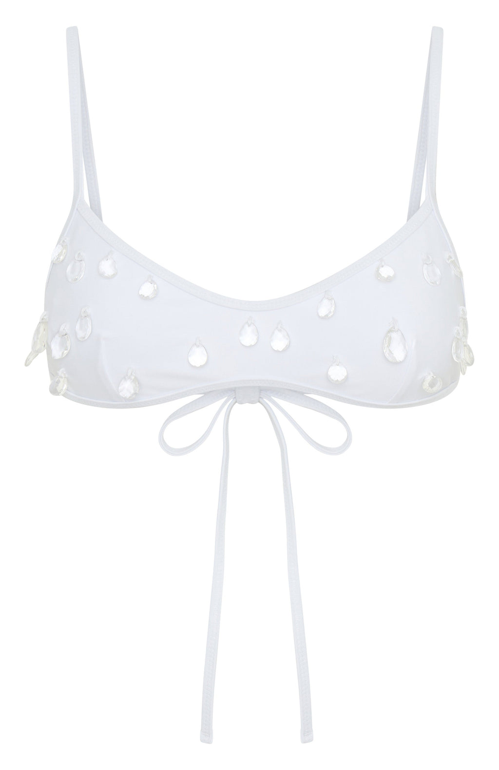 White Fox Crystal Coast Bikini Top White