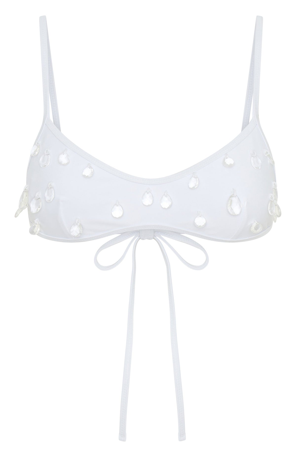 White Fox Crystal Coast Bikini Top White