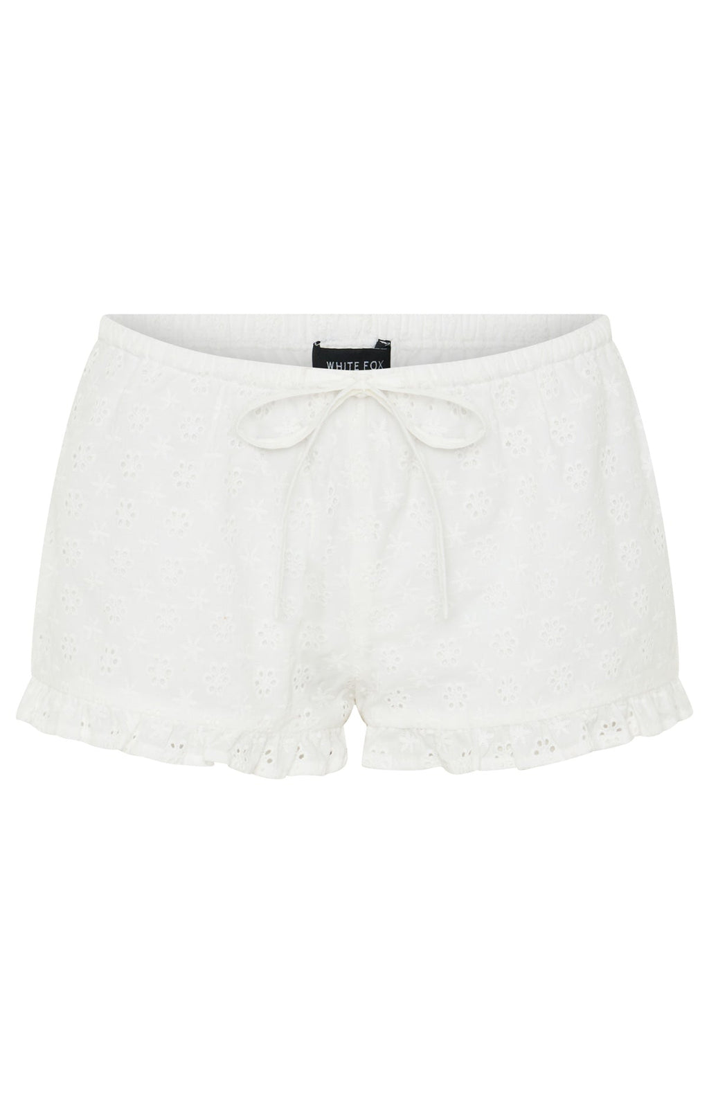 White Fox Slow Touch Relaxed Shorts White