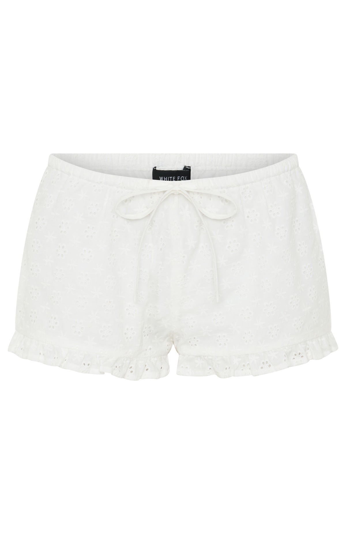 White Fox Slow Touch Relaxed Shorts White