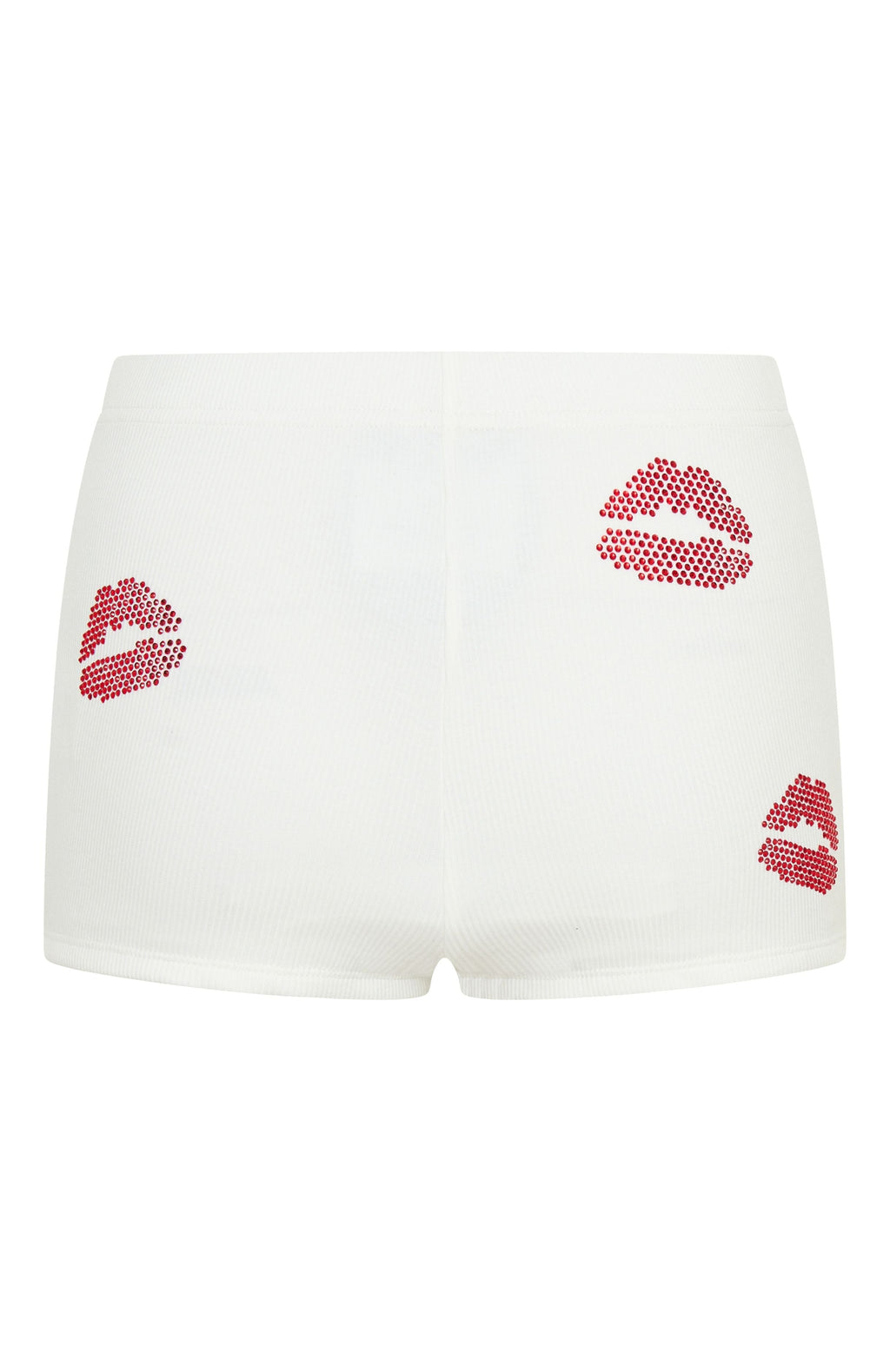 White Fox Pepper You In Kisses Booty Shorts White