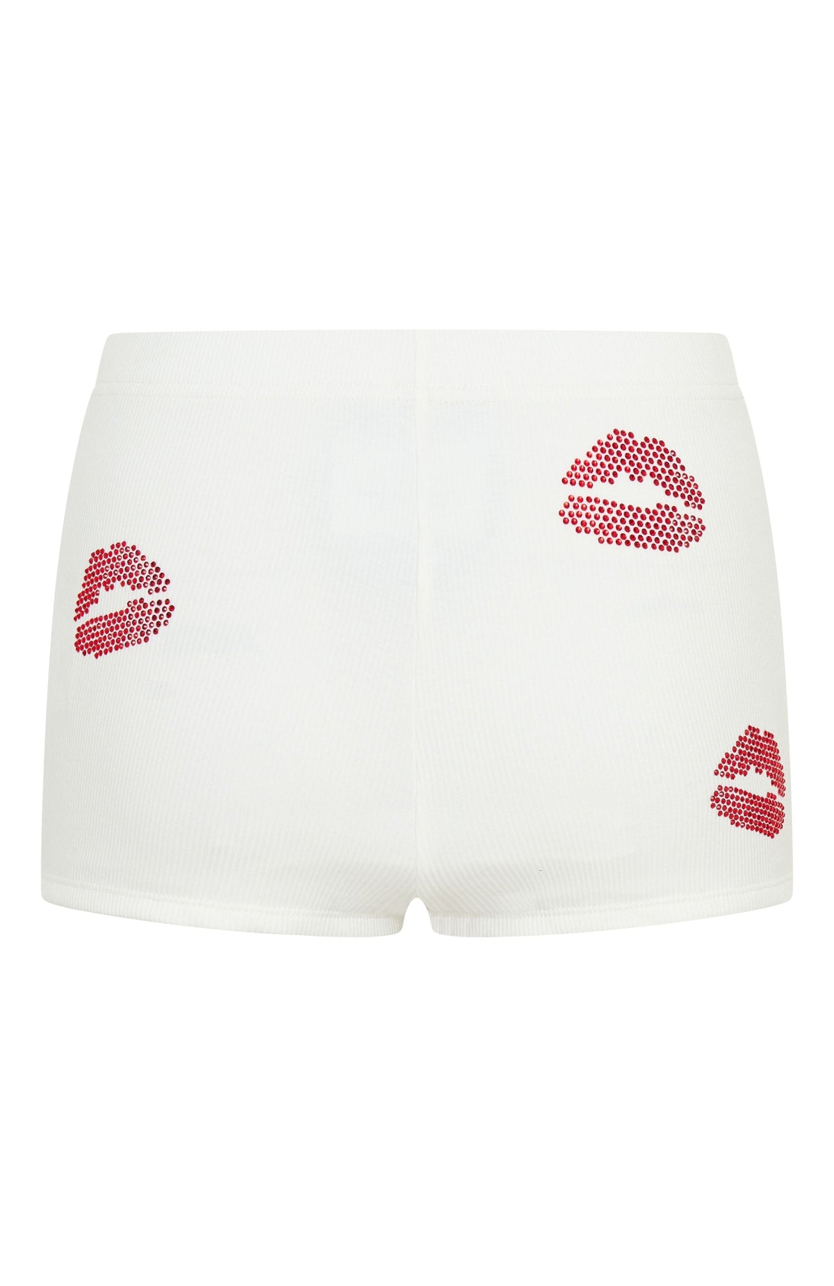 White Fox Pepper You In Kisses Booty Shorts White