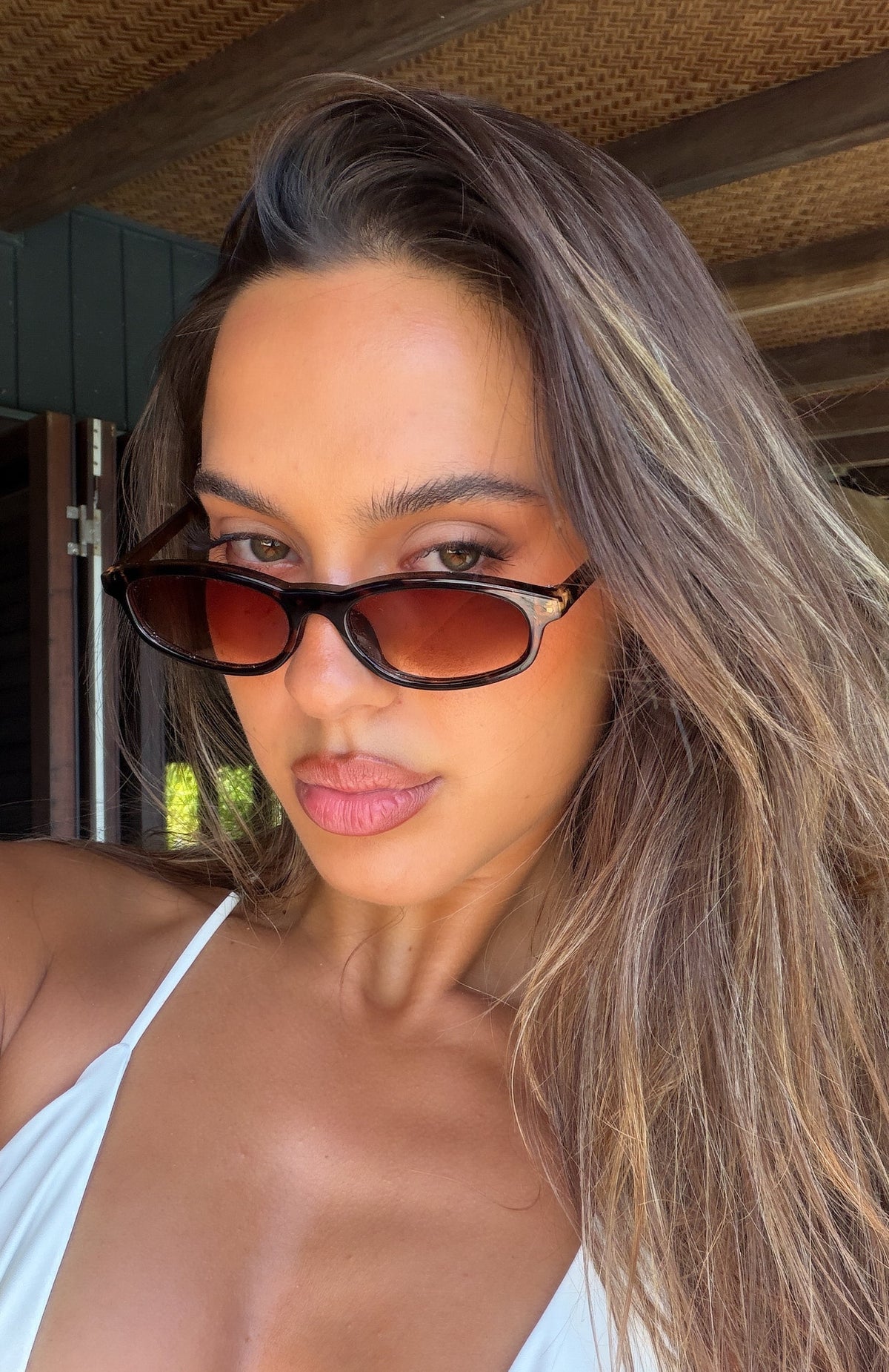 White Fox Agnia Sunglasses Tortoise