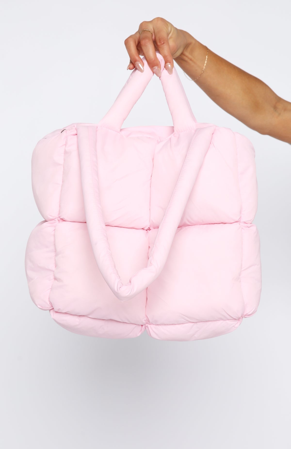 White Fox Malik Puffer Shoulder Bag Marshmallow
