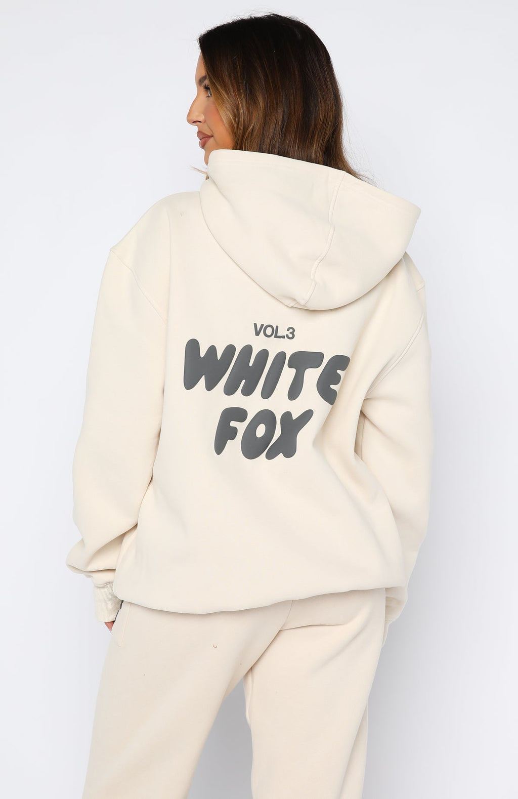 White Fox Offstage Hoodie Pebble