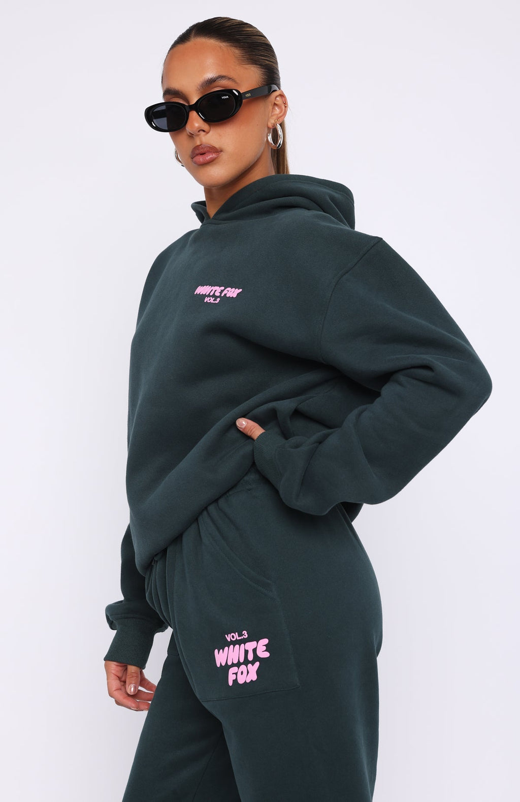White Fox Offstage Hoodie Pine
