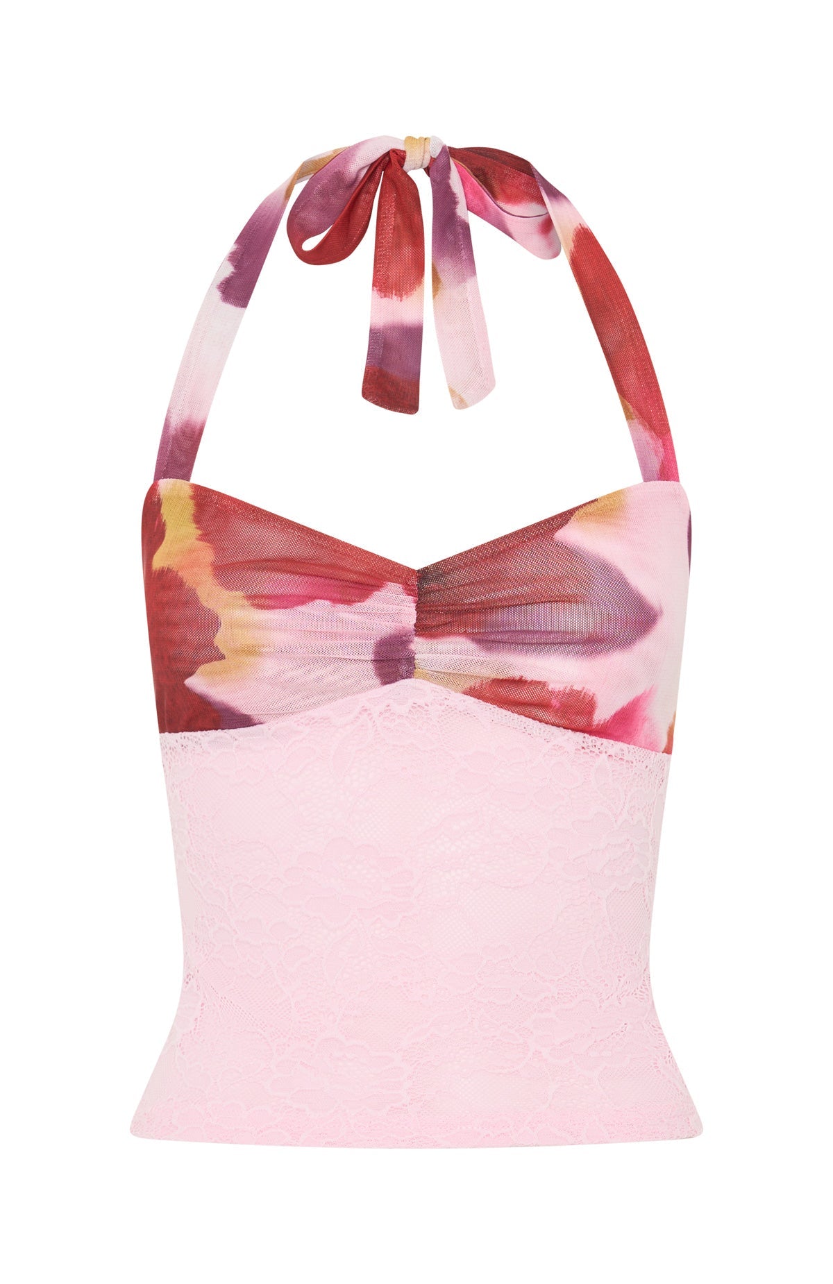 White Fox All Smiles Halter Top Berry Nectar