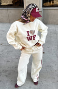 White Fox 11th Street Concrete Jungle Oversized Sweater Cake Batter