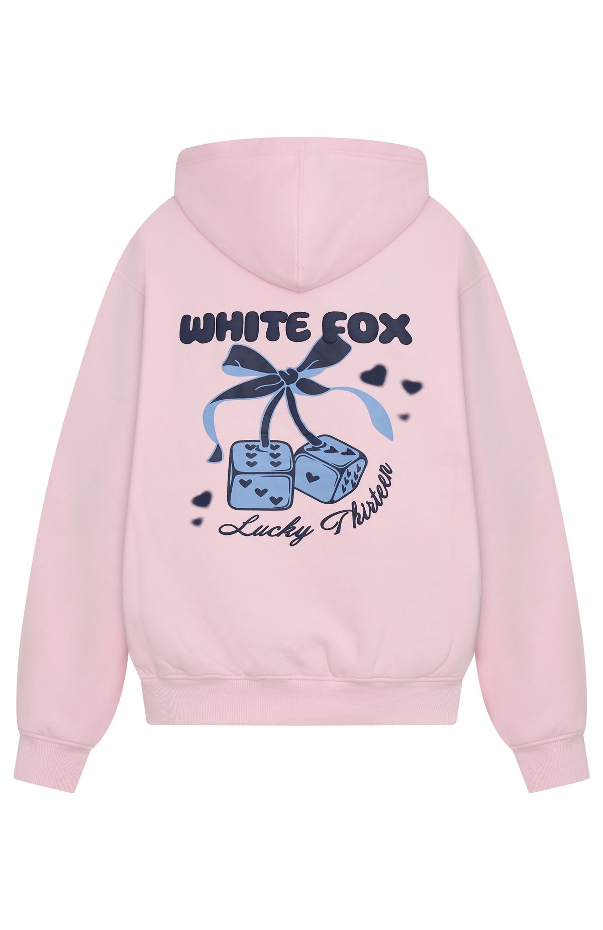 White Fox Lucky Thirteen Cheyenne Oversized Hoodie Soft Pink