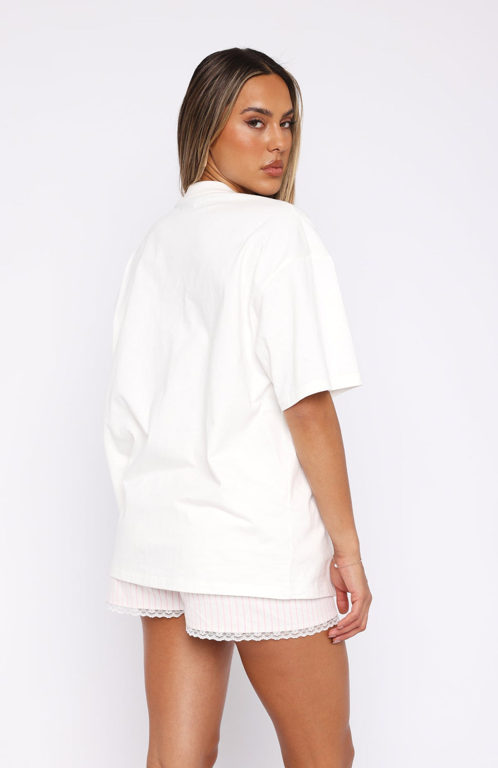 White Fox Capsule 9 Rodeo Crew Oversized Tee White