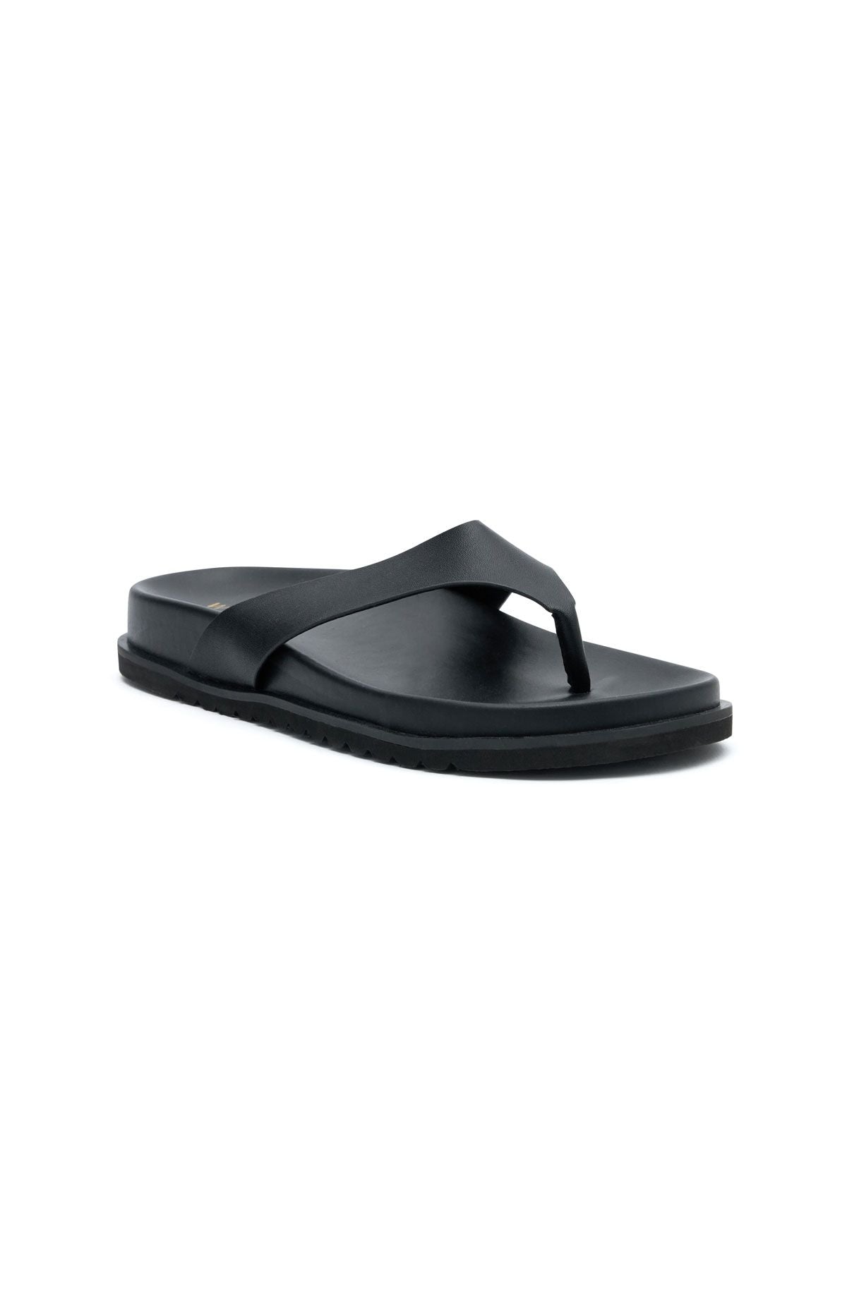 White Fox Leonato Thong Sandals Black