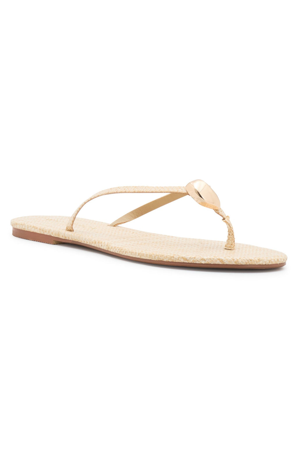 White Fox Colt Thong Sandals Natural