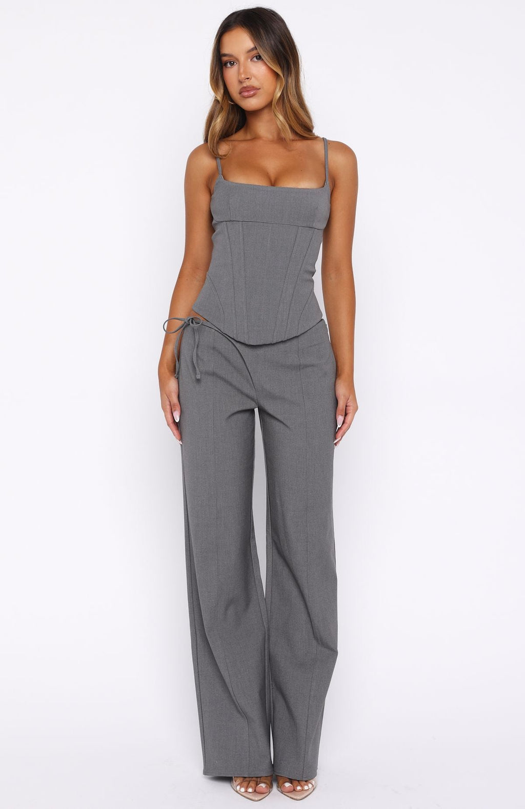 White Fox Sunny Seine Pants Grey