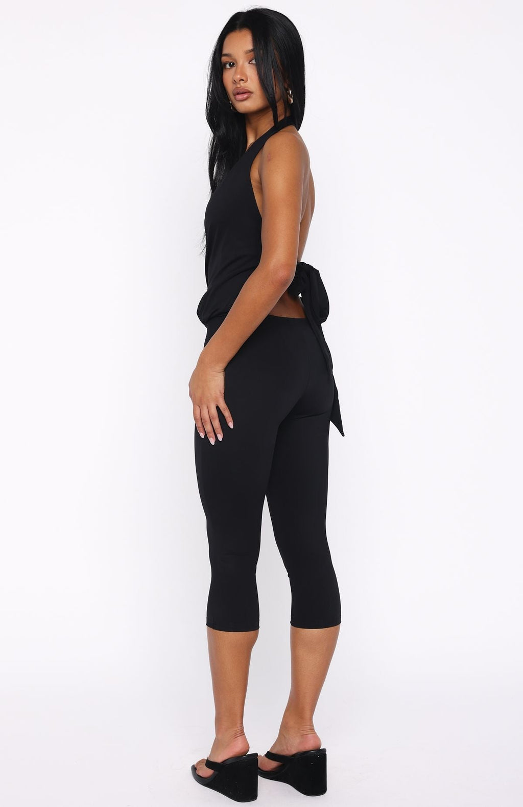 White Fox Flawlessly Lost Jumpsuit Black