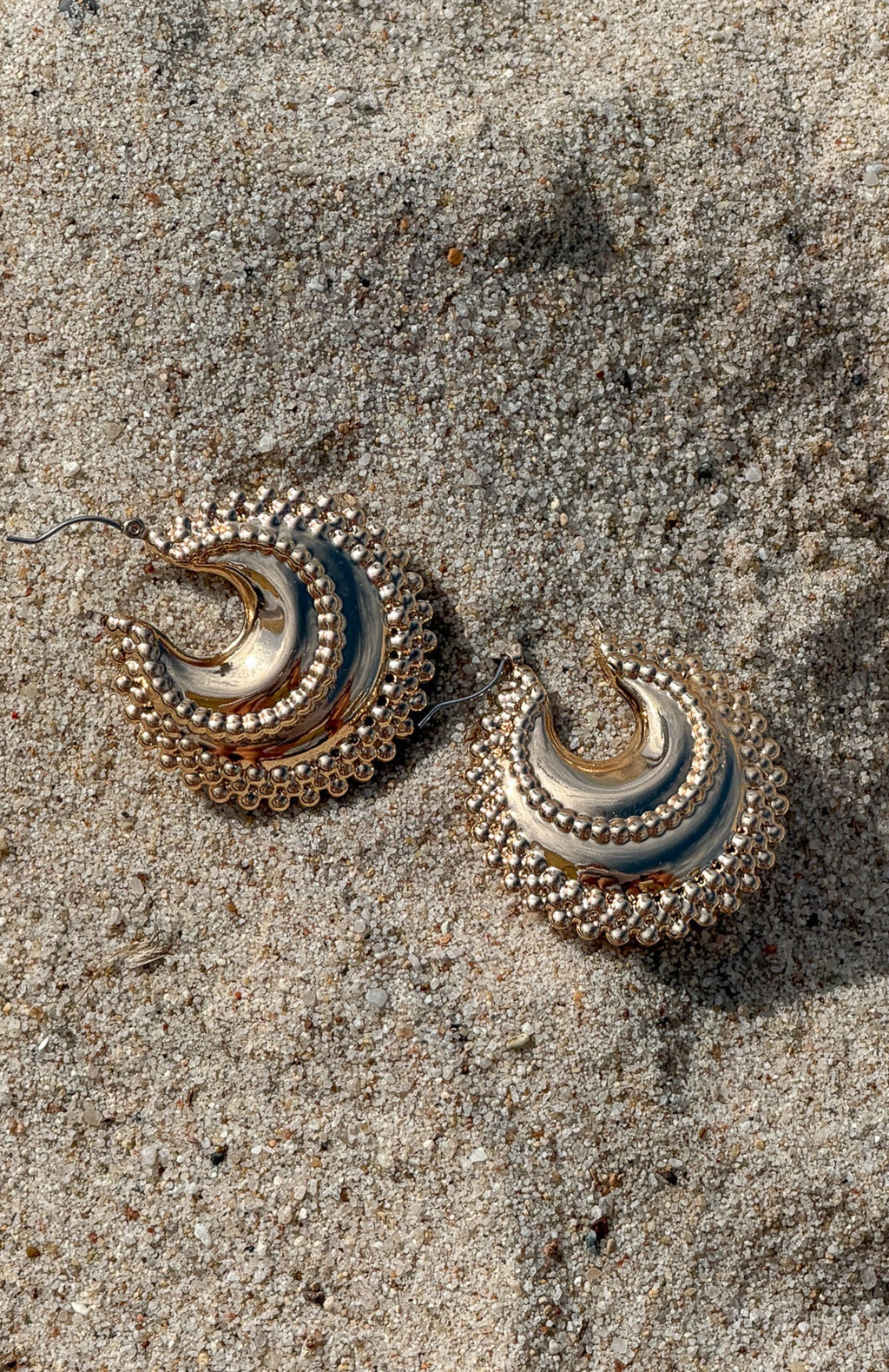 White Fox Nika Earrings Gold