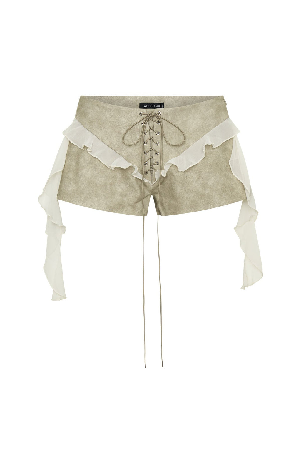 White Fox Glow All Night Shorts Stone