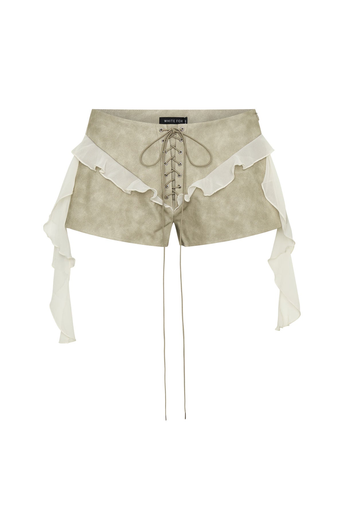 White Fox Glow All Night Shorts Stone