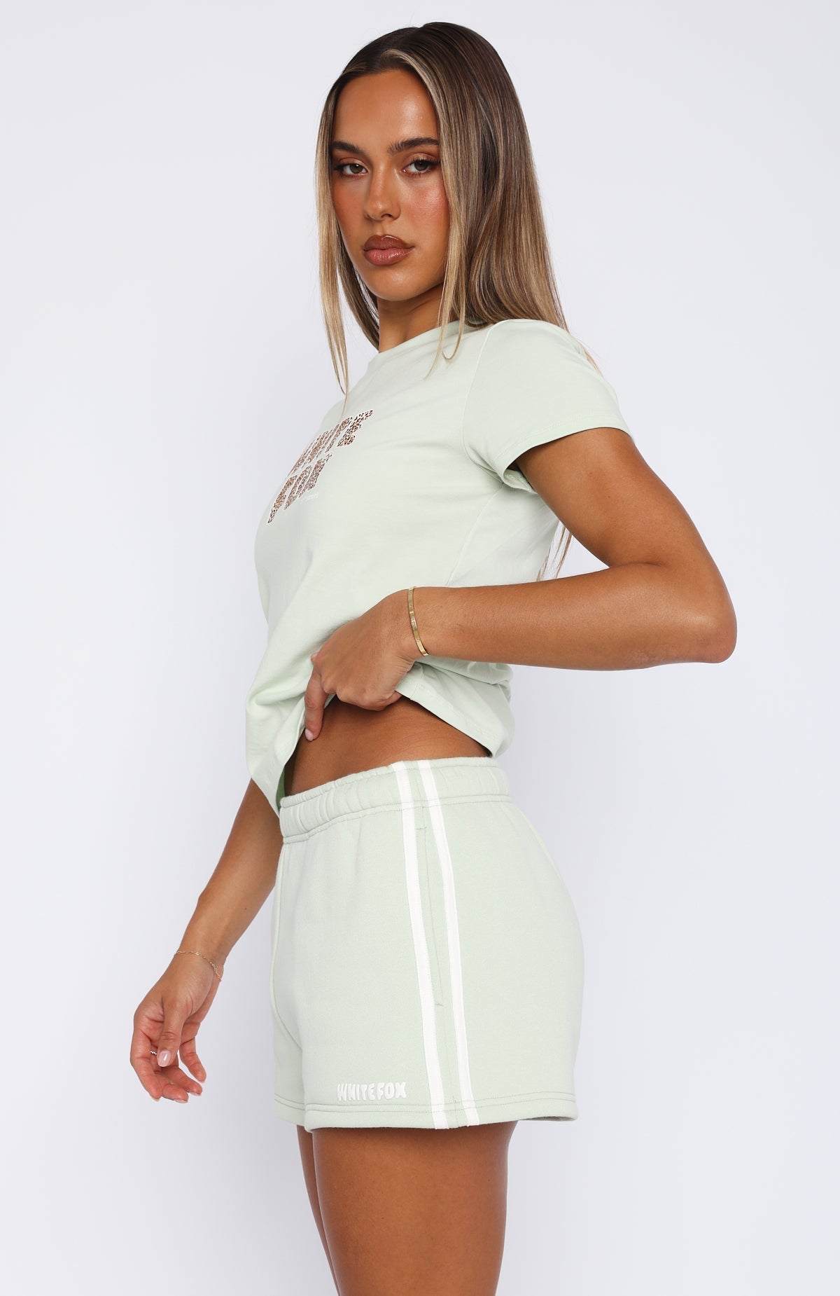 White Fox 11th Street Out & About Lounge Shorts Iced Matcha