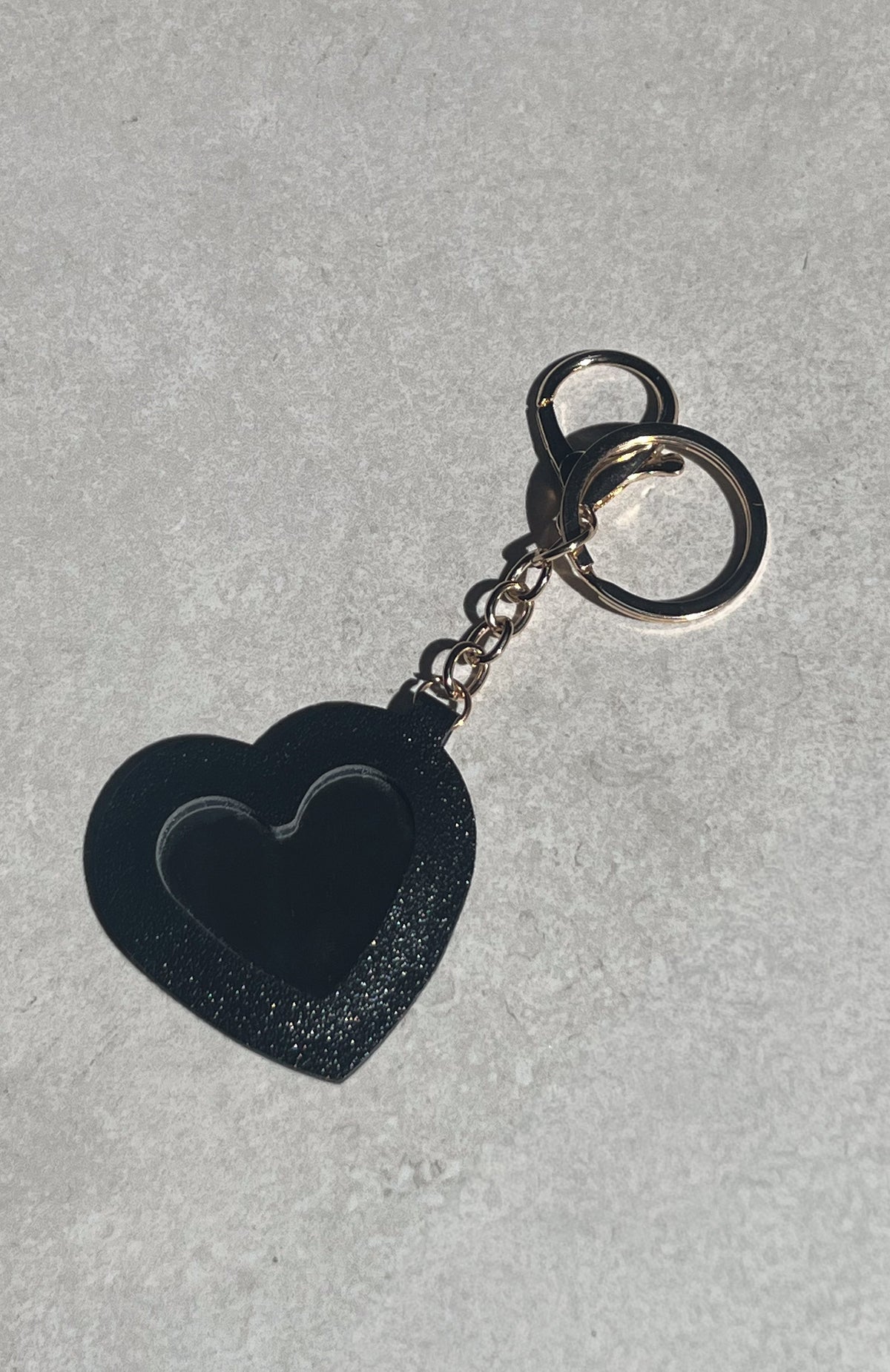 White Fox Haven Keychain Black