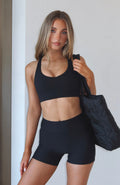 White Fox Stamina Sports Bra Black