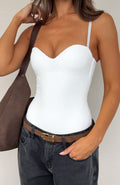 White Fox Stuck To You Bodysuit Off White