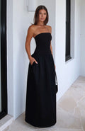 White Fox Take Back Maxi Dress Black