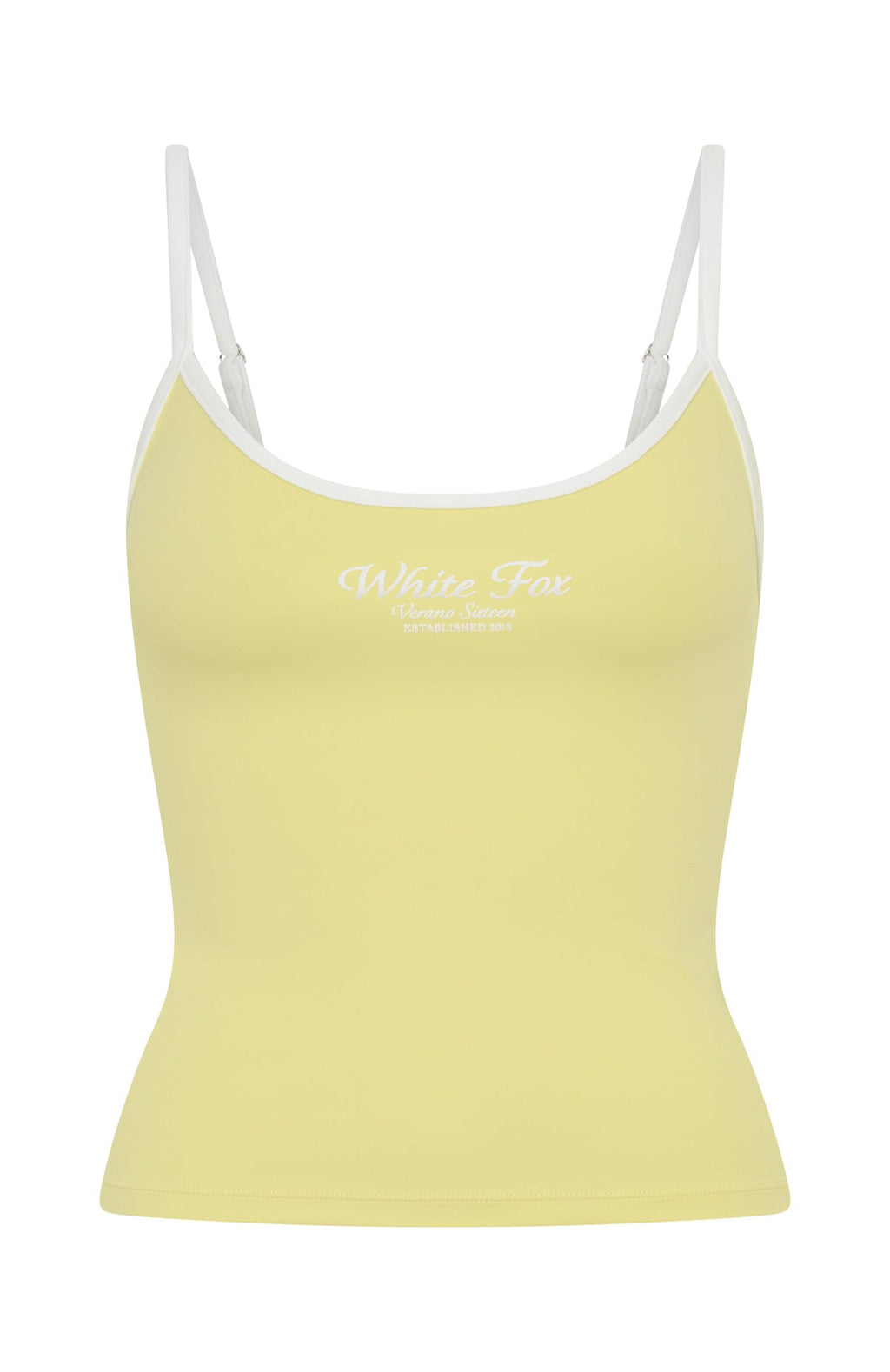 White Fox Verano Sixteen Giulia Singlet Top Lemon