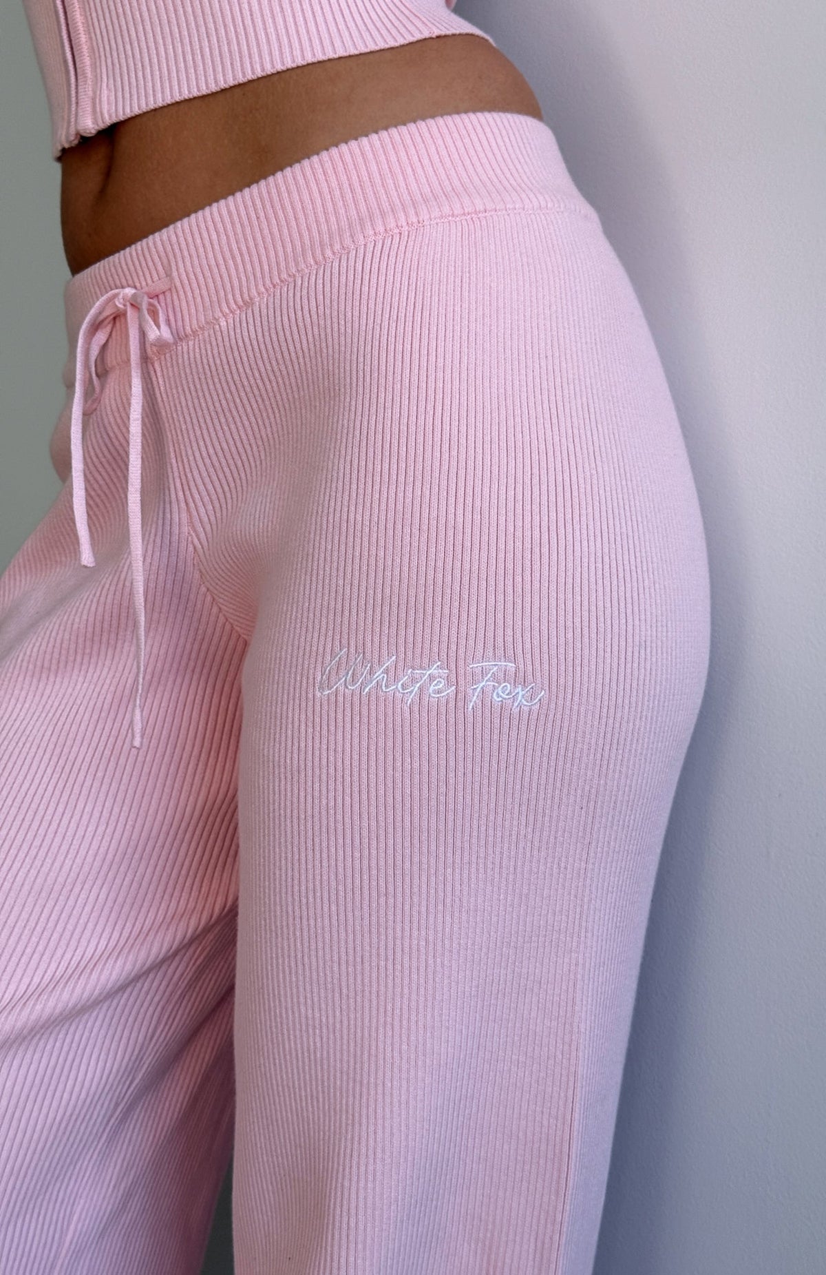 White Fox Paying It Forward Pants Baby Pink