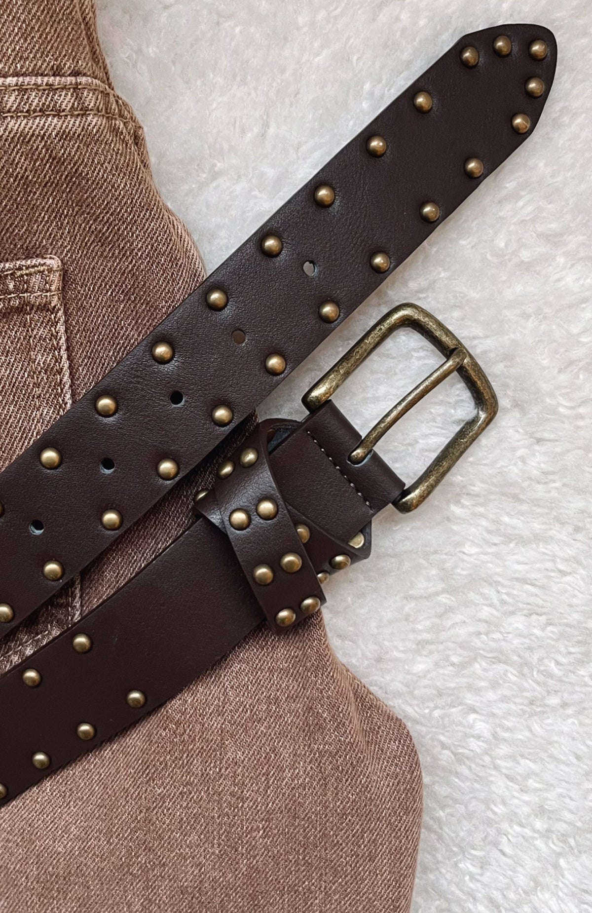 White Fox Soren Belt Dark Chocolate