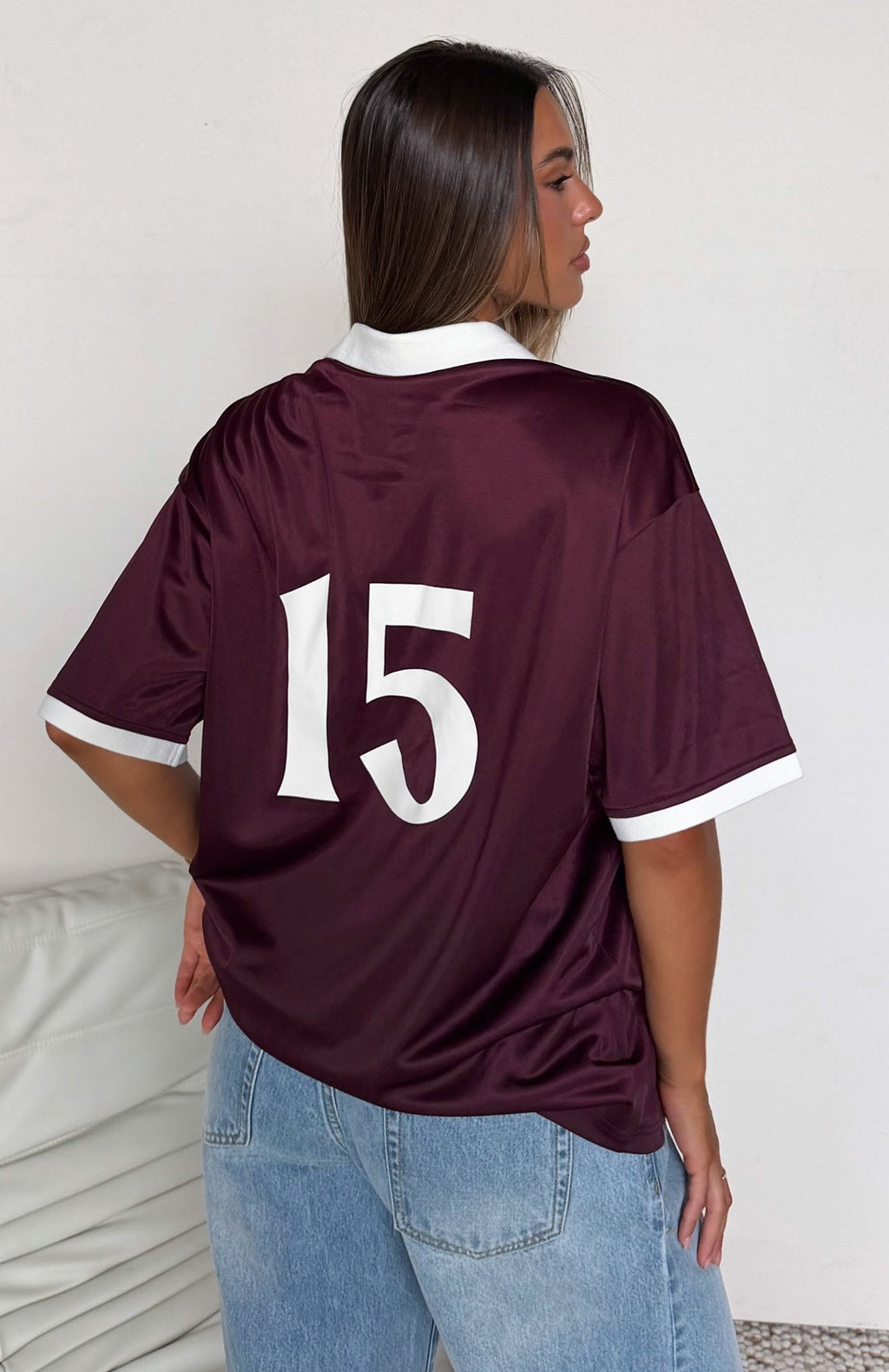 White Fox Release 15 Janie Oversized Jersey Plum