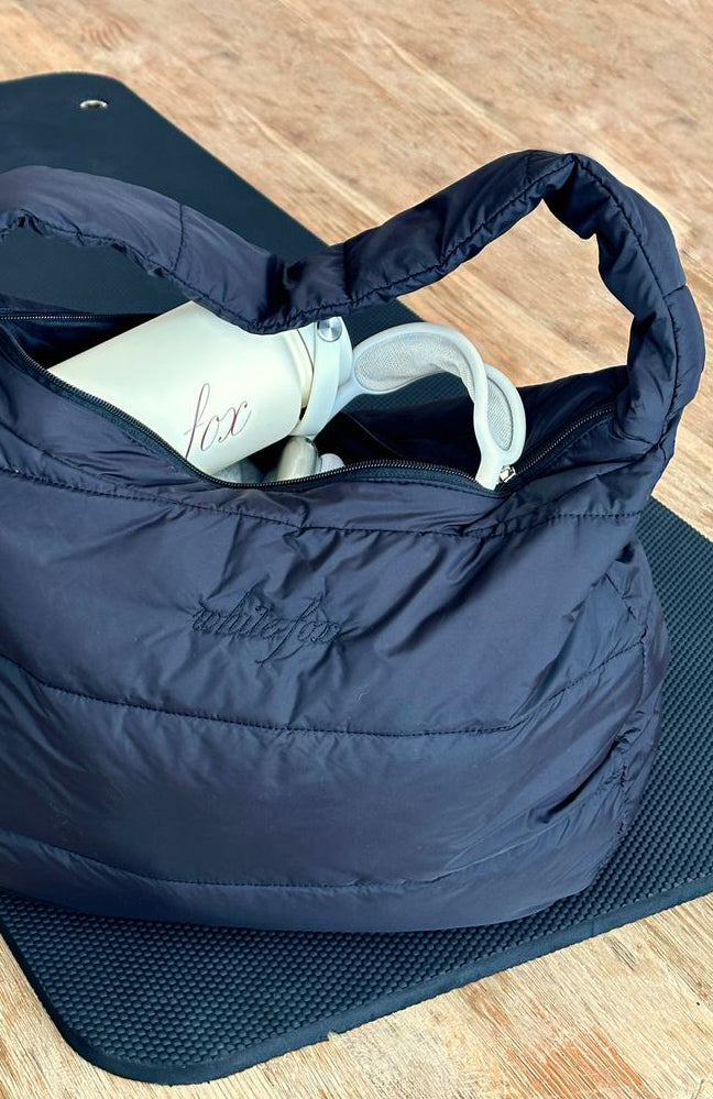 White Fox Mac Shoulder Bag Black
