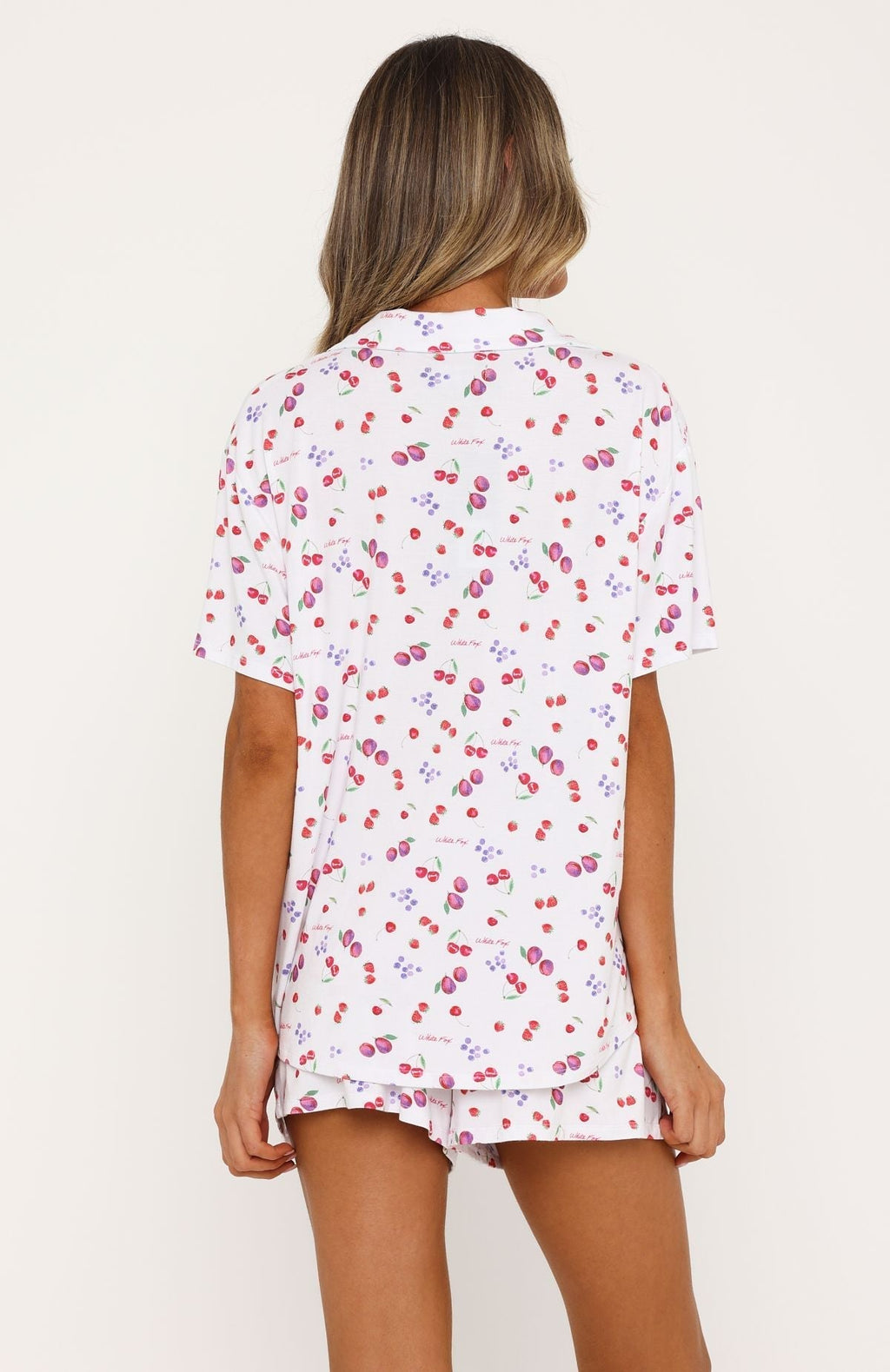 White Fox Dreamscape Printed Pyjama Set White Berries