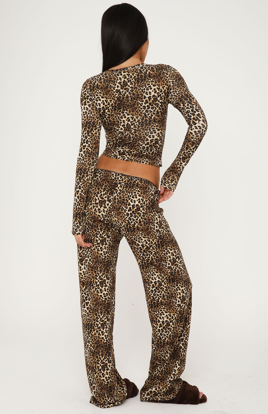 White Fox Dreamy Pyjama Pants Leopard