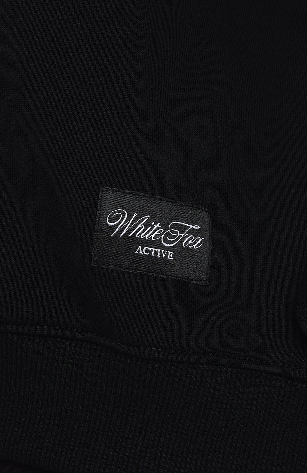 White Fox Shutting It Down V Neck Oversized Sweater Black