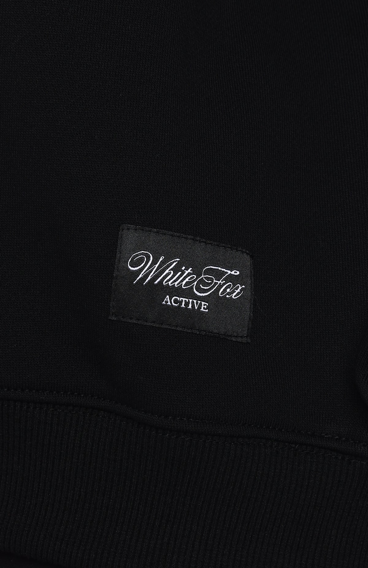 White Fox Shutting It Down V Neck Oversized Sweater Black