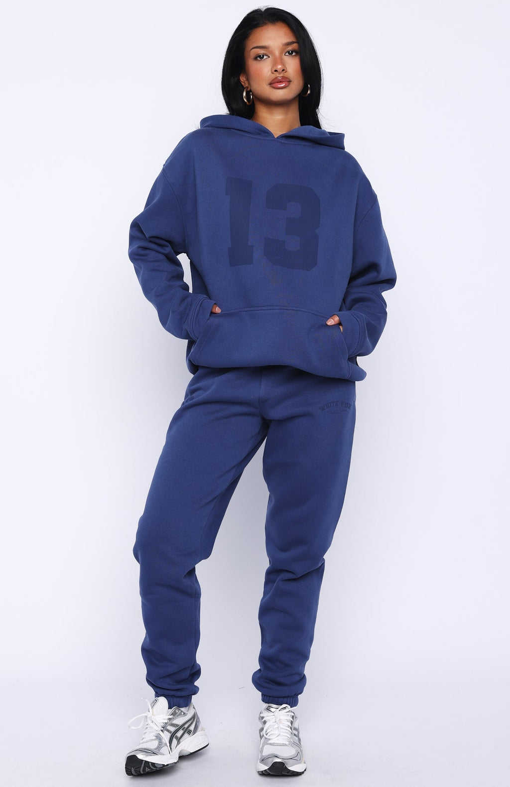 White Fox It's Your Chance Oversized Hoodie Navy