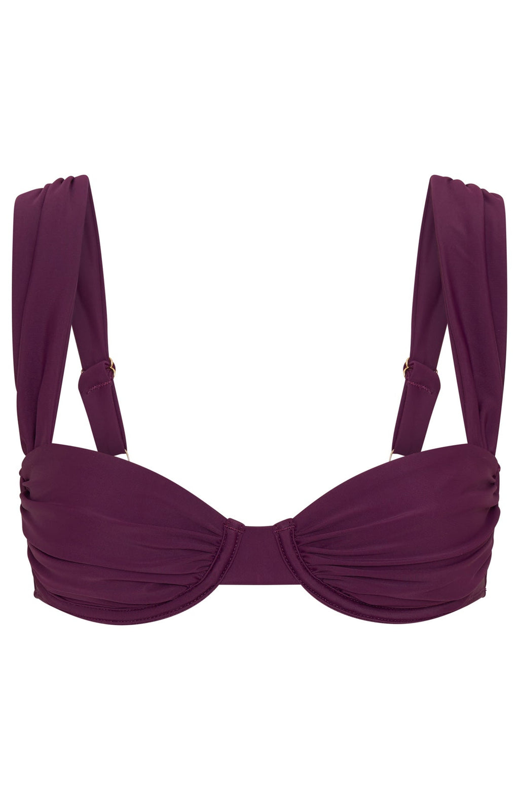 White Fox Elouera Bikini Top Plum