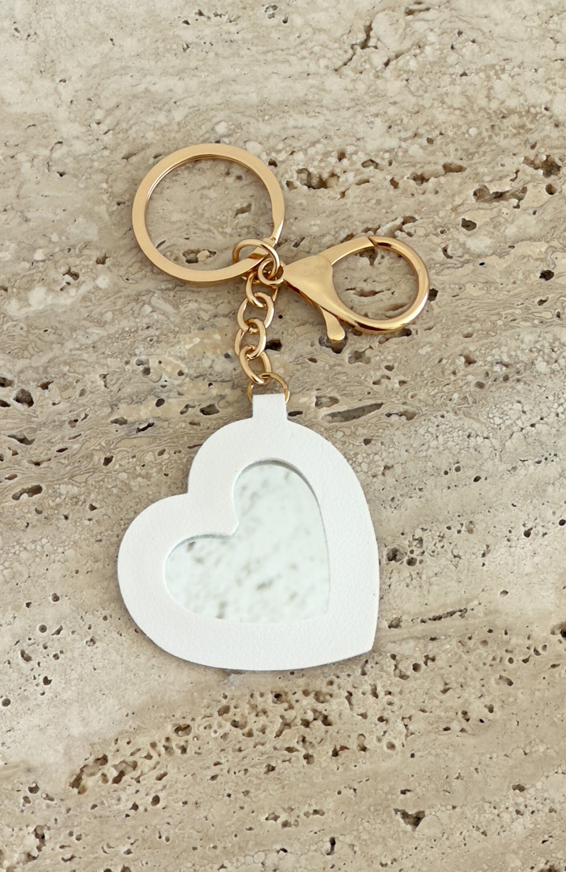White Fox Haven Keychain White