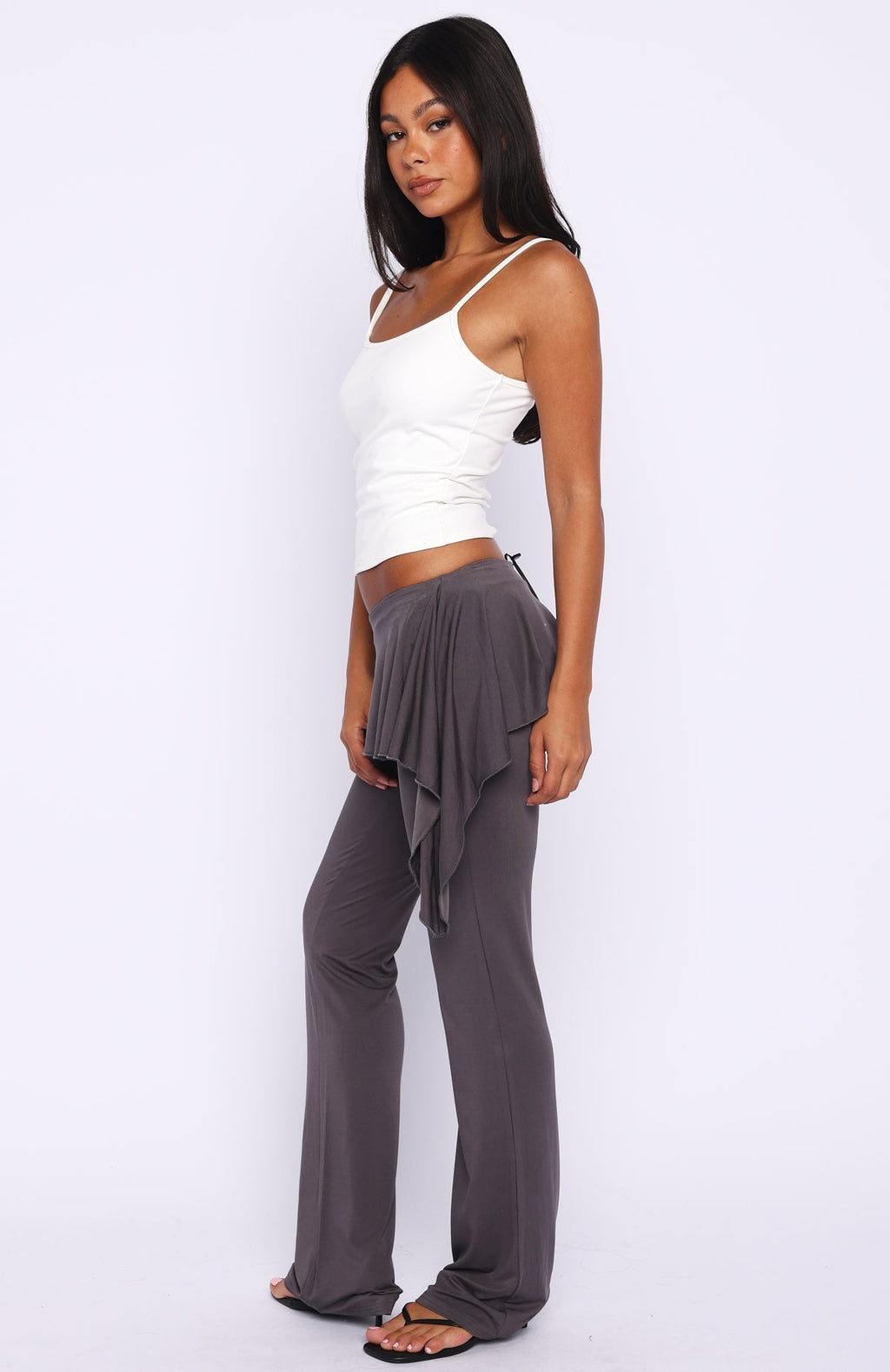 White Fox Darling Dusk Pants Charcoal