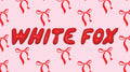 White Fox Christmas Gift Card