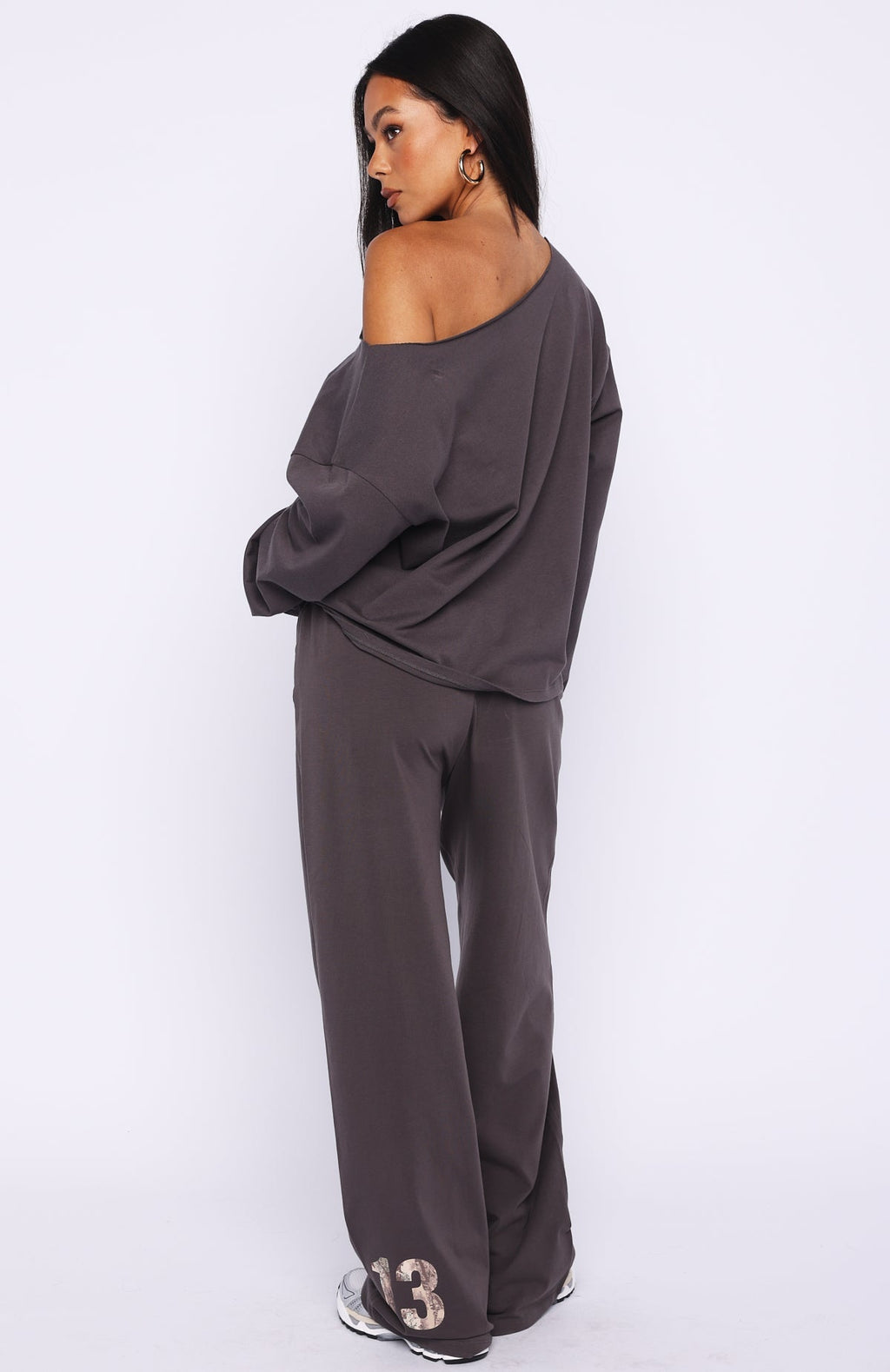 White Fox All A Dream Track Pants Charcoal