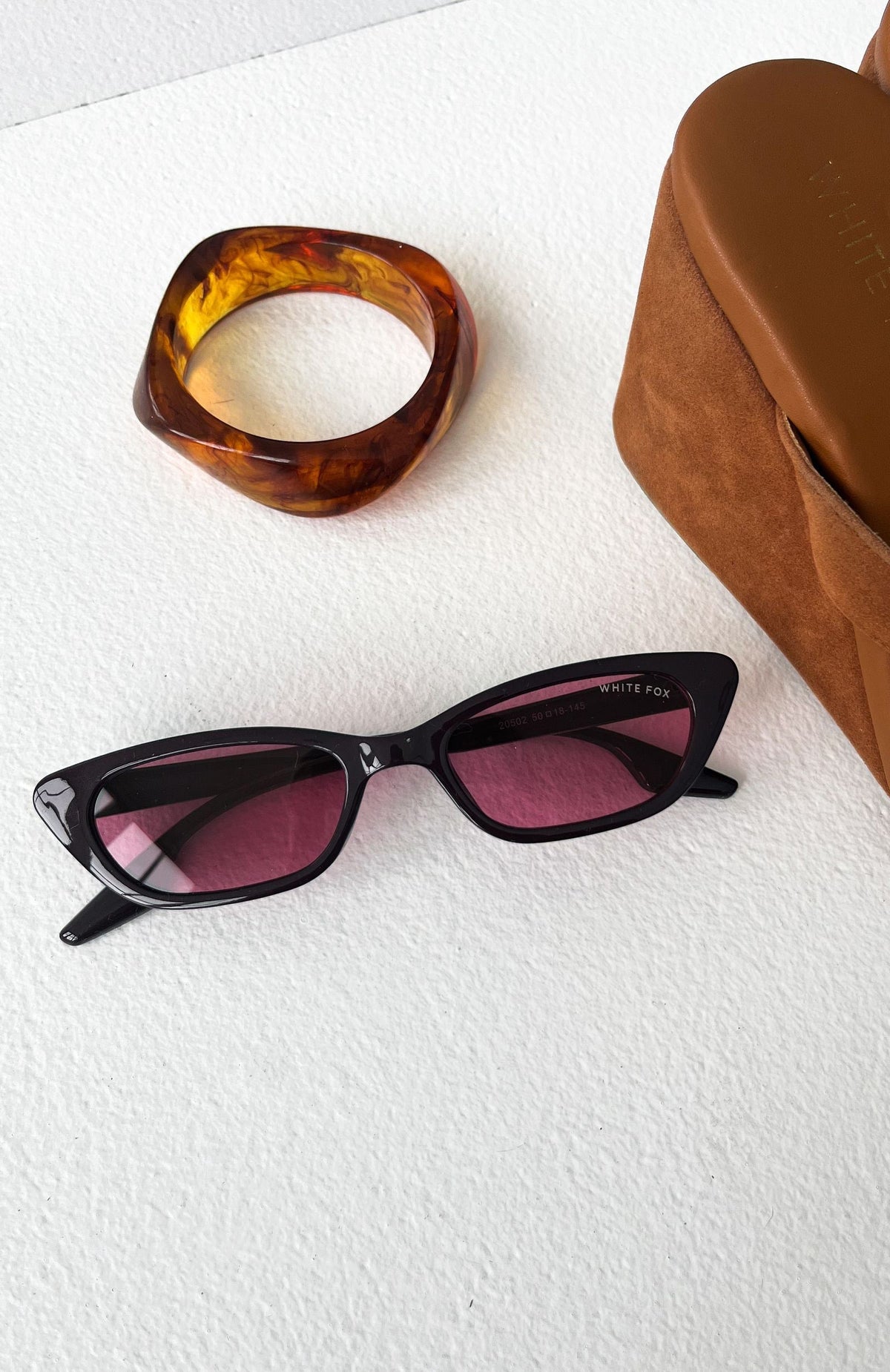 White Fox Ethan Sunglasses Burgundy