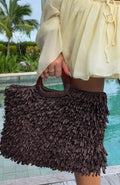 White Fox Minerva Top Handle Bag Chocolate
