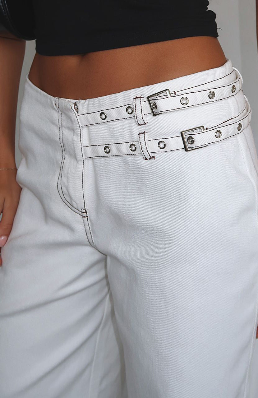 White Fox No Second Chances Pants Cream