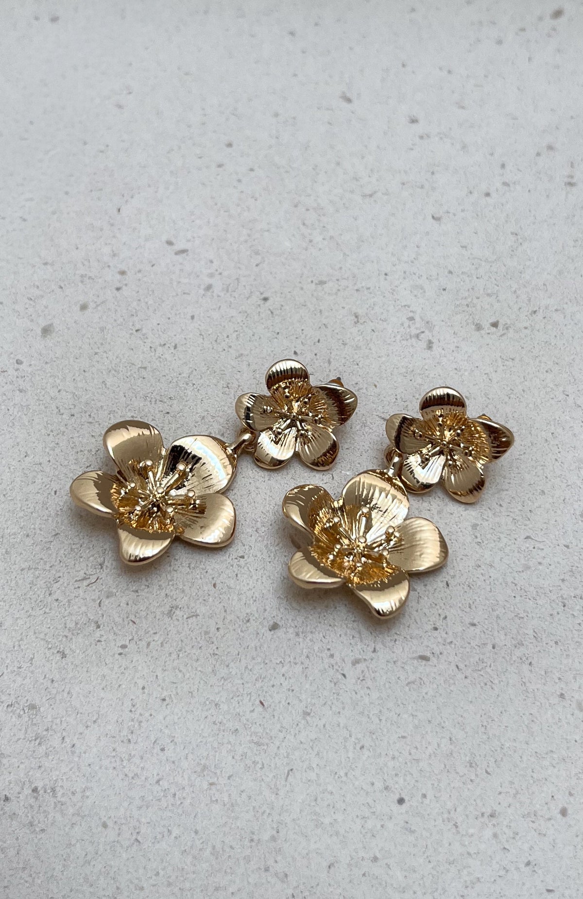 White Fox Astara Earrings Gold
