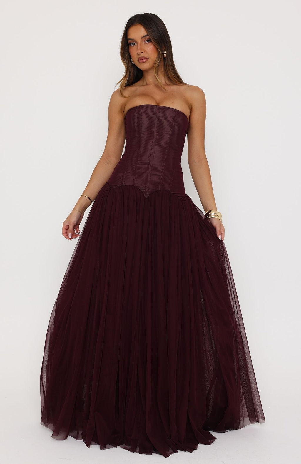 White Fox Magic Muse Maxi Dress Fig